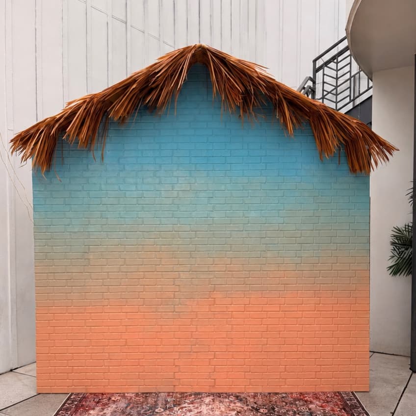 Tropical Beach Hut Backdrop
